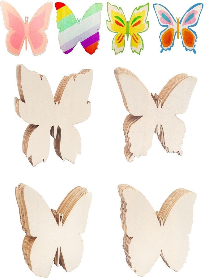 Cliths 15Pcs Butterfly Wood Cutouts DIY Craft Kit Unfinished Butterfly Wooden Ornaments Painting, Hanging Art Decoration for Kids Home Party Décor. - Image 1